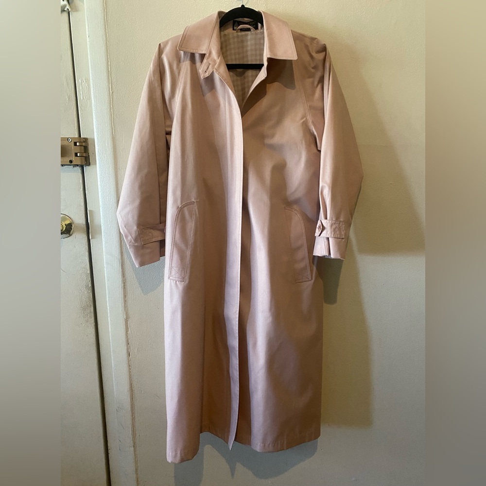 Pink London Fog Trench Coat